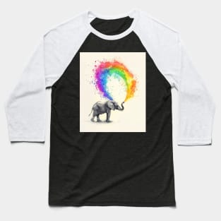 Elephant Environmental Influence Baseball T-Shirt